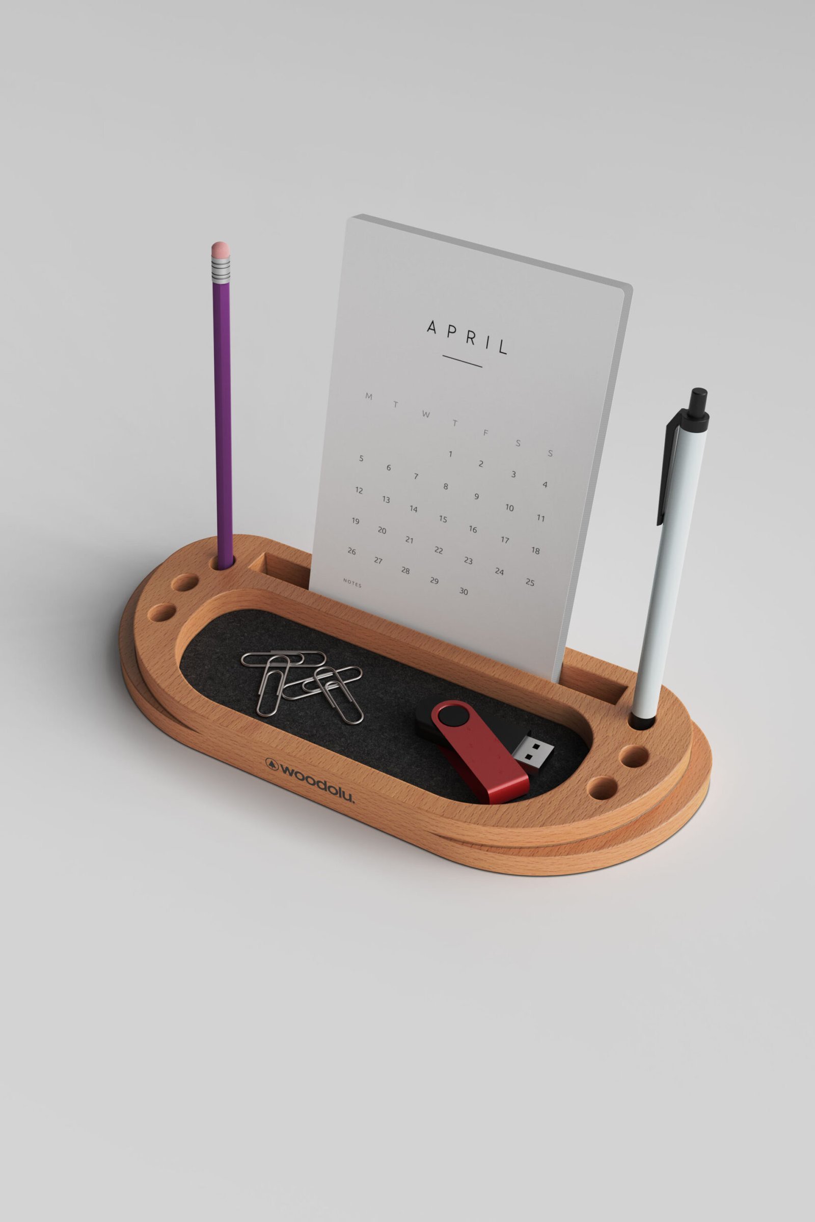 CW-16 Ahşap Masa Takvimi - Görsel 3 | Woodolu
