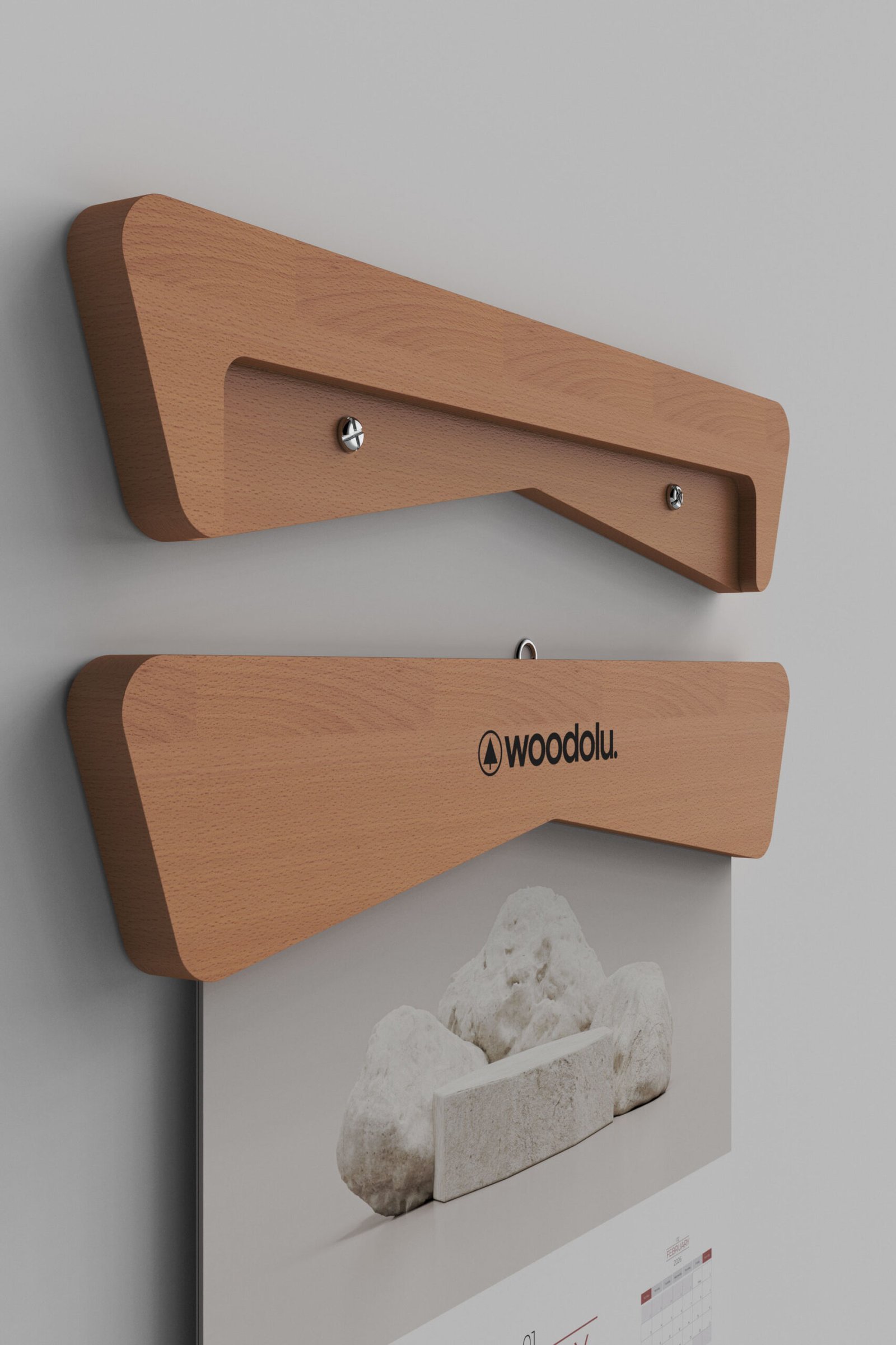 DT-03 Ahşap Duvar Takvimi - Görsel 5 | Woodolu