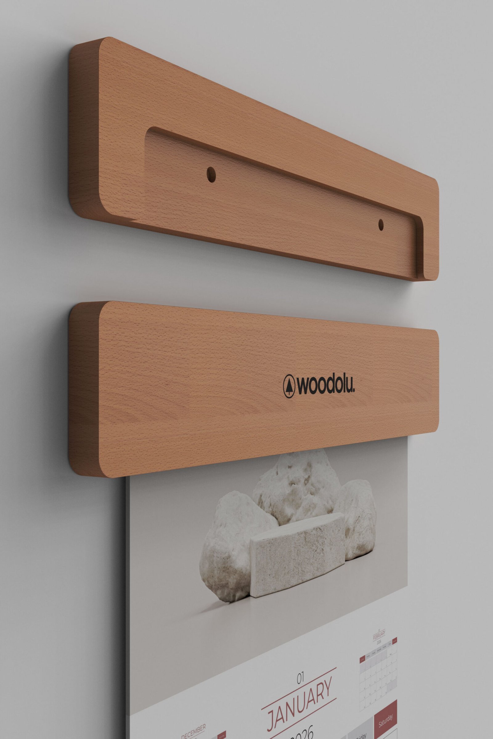 DT-04 Ahşap Duvar Takvimi - Görsel 5 | Woodolu